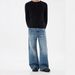 Men's Clothing Retro Washed Distressed Denim Jeans High Waisted Wide Leg Loose Fitting Floor Length New Summer Style Fashion_mkmklike.com