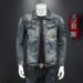 Men's Clothing Denim Jacket Retro Color Embroidery Light Luxury Design Jacket Tops_mkmklike.com