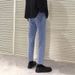 BOY Korean Style Nine-point Jeans Men Light Color Loose Straight-leg Spring And Autumn Trendy All-match Slimming Small Feet_mkmklike.com