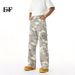 EF JEANS | 2025 New American Camouflage Hip-hop Overalls Big Pockets Loose Straight Casual Pants Washed_mkmklike.com