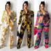 Women's Clothing Fashion Sports And Leisure Milk Silk Printed Two-piece Suit_mkmklike.com