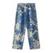 Jeans Men's Autumn Trendy Brand Straight Loose High Street Wide Leg American Personality Long Pants_mkmklike.com
