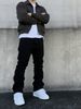 Men's Clothing European American Style High Street Stretch Black Slimming Straight Leg Jeans For Men Casual Versatile Long Denim_mkmklike.com