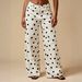 Women's BAGGY Straight Leg Low Waisted Jeans Polka Dot Design European American Style Casual Trousers_mkmklike.com