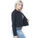 Women's Slim Fit Denim Jacket - Vintage Blue/White/Black Short Casual Coat For Women Denim Jacket Women Ins Solid Color Denim Jacket Women's Top_mkmklike.com