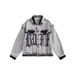 Men's Clothing Fashion Brand Handsome Letter Graffiti Washed Denim Jacket Men's Spring And Autumn New Couple Detachable Sleeves Two Way Jacket_mkmklike.com
