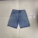 Men’s Rhinestone Embellished Denim Shorts – Vintage Washed Blue, Straight Fit, Non-Stretch (XL-3XL, Summer Casual Wear)_mkmklike.com