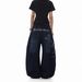 Lightning Bolt Embroidered Distressed Jeans - Baggy Wide-Leg Men's Pants With Washed Vintage Look (S-XXXL, Summer Streetwear)_mkmklike.com