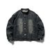 ATBORDER 2024 Spring And Autumn New Japanese Retro Washed Denim For Men Unisex Loose Fit Jacket_mkmklike.com