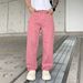 New Jacquard Full Print Jeans Men's Loose Straight Washed Casual Versatile Pants_mkmklike.com