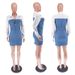Women's Clothing Denim Splicing Temperament Commuter Shirt Dress_mkmklike.com