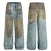 Men's Style Straight Fit Mid-Rise Cotton Blend Jeans - Classic Blue Denim Pants For Casual Wear_mkmklike.com