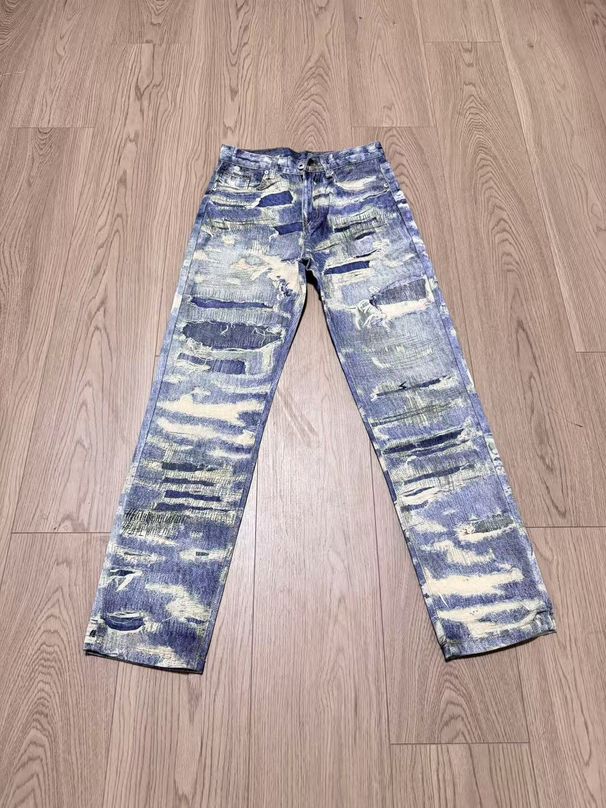 Digital Print Vintage Washed Straight-Leg Jeans – Streetwear Baggy Denim (S-XL, 75% Cotton, Distressed Blue)_mkmklike.com
