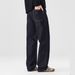 High-end Men's Explosive Primary Color Denim Jeans Men's Autumn And Winter Fleece Straight Washed Trousers American Wide-leg Pants_mkmklike.com