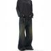 Men's Clothing Vintage High-Waisted Straight Leg Jeans For Men & Women - Classic Blue Distressed Denim Pants With Relaxed Fit_mkmklike.com