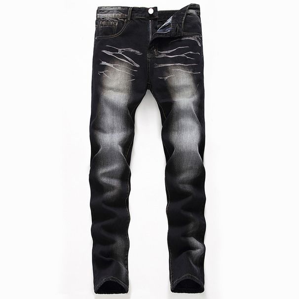 Men's wear black jeans plus size_mkmklike.com