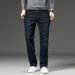 Large Size Men's New Elastic Waist Drawstring Jeans Men's Autumn And Winter Versatile Elastic High Waist Business Denim Trousers Men_mkmklike.com