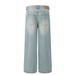 Men's Clothing Retro Niche Deconstruction Design Jeans Men And Women Loose Straight Loose Wide Leg Pants_mkmklike.com