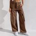 , , European And American Foreign Trade Cross-border Supply Multi-pocket Workwear Jeans For Women_mkmklike.com