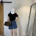 Plus-size Women's High-waisted Straight-leg Jeans, New Autumn Winter Style For Plus-size Women, Loose And Slimming, In_mkmklike.com