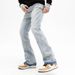 ANSICARD Men's Distressed High Street Hip Hop Loose Fit Denim Jeans Style Trousers_mkmklike.com