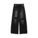 Men's High Street Retro Washed Distressed Jeans Loose Straight Leg Wide Leg Pants Unique Drape_mkmklike.com