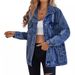 K Women's New Denim Jacket; Fashionable Denim Jacket With Holes And Imitation Of Old Style_mkmklike.com