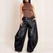 BN367 Wide Leg Jeans for Women Fashion Cross Border E-commerce European American Style Washed Distressed Patch Pocket Hot Selling_mkmklike.com