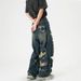 Ripped Distressed Boyfriend Jeans – Summer Streetwear Relaxed Fit Denim Pants For Men & Women_mkmklike.com