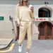 2025 Autumn New Independent European And American Cross-Border Women's Clothing Home Solid Color Casual_mkmklike.com