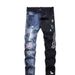 Men's Slim Straight Stretch Denim Jeans With Intricate Embroidery - Hip Hop Streetwear Fashion For Trendy Urban Style_mkmklike.com