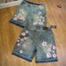 European And American Cross-border Foreign Trade Women's Denim Shorts Y2k Cherry Blossom Embroidery_mkmklike.com