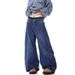 Cross-border European And American Style Women's New Curved Hem Jeans, Embroidered Multi-pocket Cargo Pants, Casual_mkmklike.com
