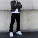Men's Clothing European American Style High Street Stretch Black Slimming Straight Leg Jeans For Men Casual Versatile Long Denim_mkmklike.com
