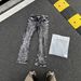 Men's Clothing Unisex Trendy High Street Style PU Washed Denim Jeans Distressed Crack Flared Texture Men's Clothing_mkmklike.com