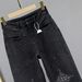 Women's High-Waisted Rhinestone Embellished Denim Jeans Heavy Duty Loose Fit Slimming Wide Leg Trousers European Style Trendy 2026 Spring Autumn_mkmklike.com