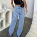 "High-Waisted Wide-Leg Jeans – Women’s Casual Loose Fit Denim Pants (S-2XL) | Streetwear & Retro Style"_mkmklike.com