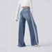 2025 European And American Retro Washed Side Stripe Jeans For Women High Street Design Loose Two Stripes Versatile_mkmklike.com