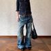 American Retro Cat-ear Distressed Washed Ripped Jeans For Men And Women, Cleanfit Street Style Straight-leg Pants_mkmklike.com