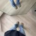 JBY American Retro Light Blue Washed Distressed Vintage517 Style Flared Cleanfit Jeans For Men_mkmklike.com