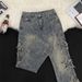 Men's Clothing Star Jacquard Jeans For Men, Spring And Autumn, Niche Design, Cool Pants, High Street Vibe, Straight Flared Pants_mkmklike.com