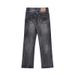 American High Street Men's Dirtyfit Distressed Splatter Paint Straight Leg Jeans Trendy Slightly Flared Slimming Floor Length Pants_mkmklike.com