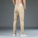 2022 Spring/Summer New High-End Men's Jeans Korean Style Stretch Cotton Slim Fit Casual Solid Color Waterproof Pants_mkmklike.com
