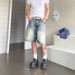 Men's Vintage Washed Denim Shorts Japanese Style Relaxed Fit High Street Casual Summer Shorts_mkmklike.com