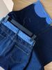 2026 New Women's Straight-Leg Jeans, High-Waisted, Commuter Style, Bow Tie Straps, Patchwork Design, Comfortable And_mkmklike.com