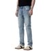 Golf High-End European Style Men's Jeans Spring Summer Four Seasons Slim Fit Stretch Light Blue Washed Straight Long_mkmklike.com