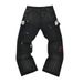 Men's Clothing Loose Straight Leg Work Jeans Trendy High Street Style Splatter Paint Trousers ( Black)_mkmklike.com