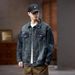 Northfold 2025 Spring Autumn Denim Plus Size Loose Fit, Oversized Jacket For Big And Tall Men, Men's Jacket, Coat, Trendy_mkmklike.com