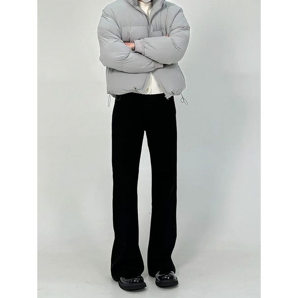 Nordmann Black Flared Jeans For Men European American Style Street Retro Casual Spring And Autumn Trendy Loose Straight Pants_mkmklike.com