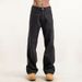 Men's Classic Black Straight Leg Jeans – Stretch Washed Denim Pants For Everyday Wear (S-3XL)_mkmklike.com